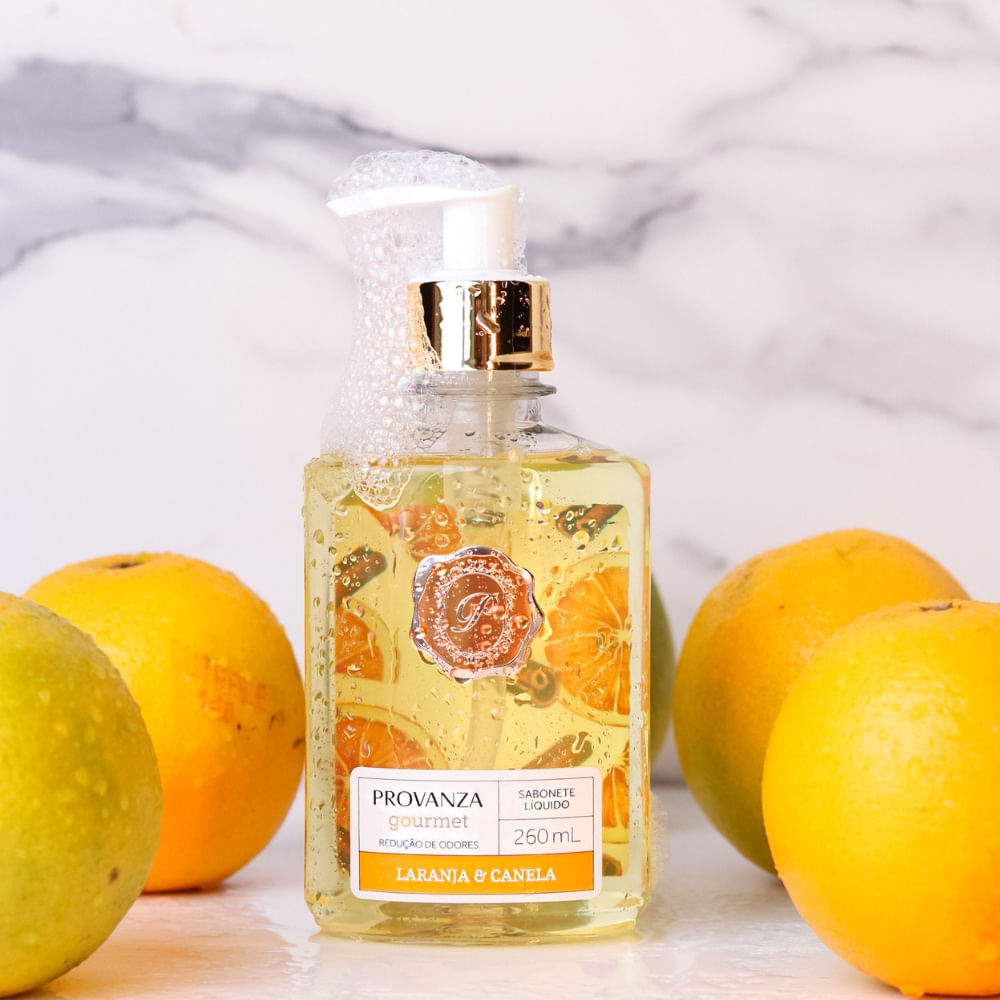 Sabonete Gourmet Líquido Laranja Com Canela 260Ml Provanza