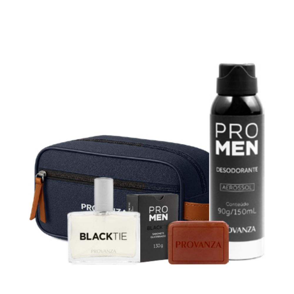 KIT NECESSAIRE BLACK TIE - HOMEM PERFUMADO