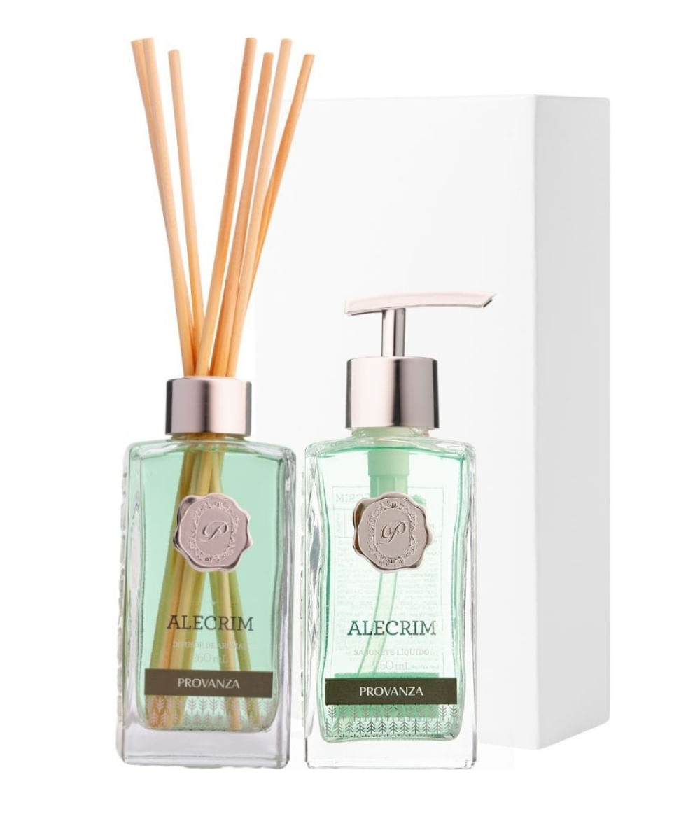 Kit Difusor E Sabonete Líquido Alecrim Com Caixa Provanza