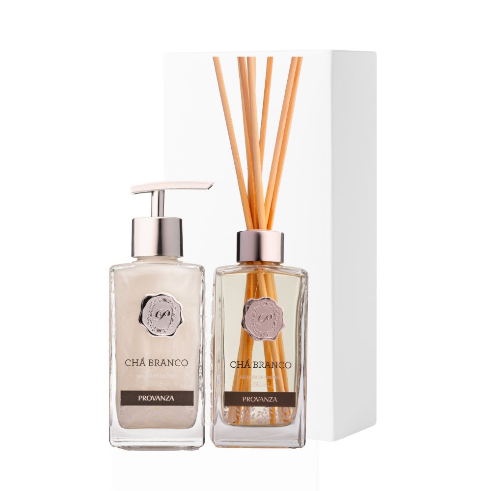 Drop Essence Collection 4本セット Kit Difusor e Sabonete Líquido Chá Branco com Caixa Provanza
