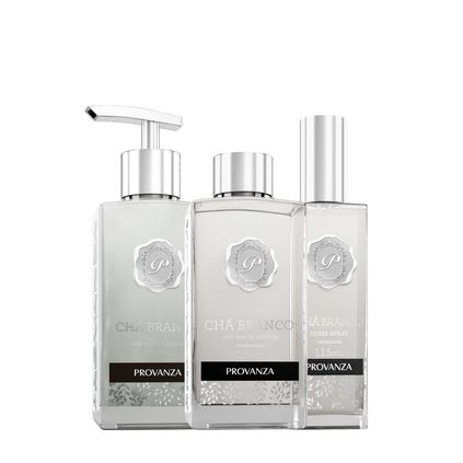 Kit Lavabo Clássicos Provanza - Fragrância Chá Branco