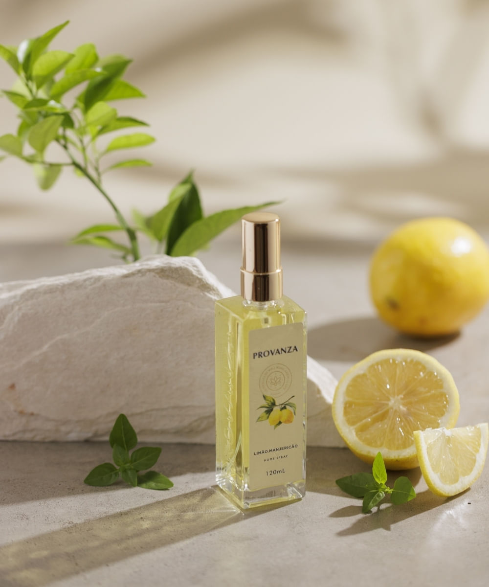 Aromatizador de Ambiente Limão e Manjericão 120ml - Encontros no Pomar