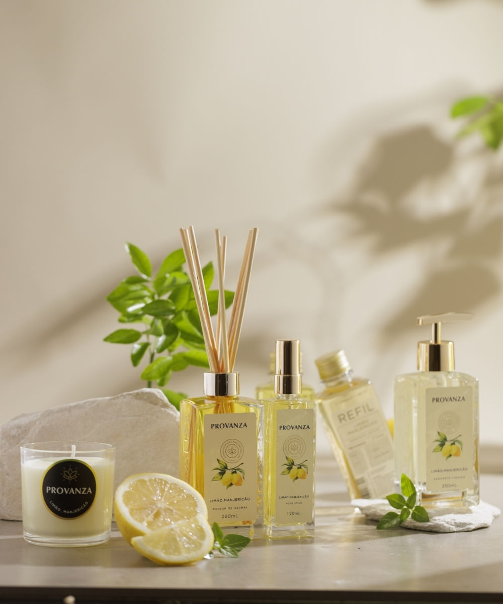 Aromatizador de Ambiente Limão e Manjericão 120ml - Encontros no Pomar