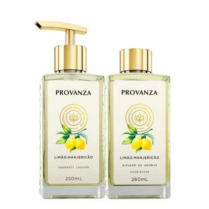 Kit Lavabo Perfumado Limão e Manjericão - Encontros no Pomar