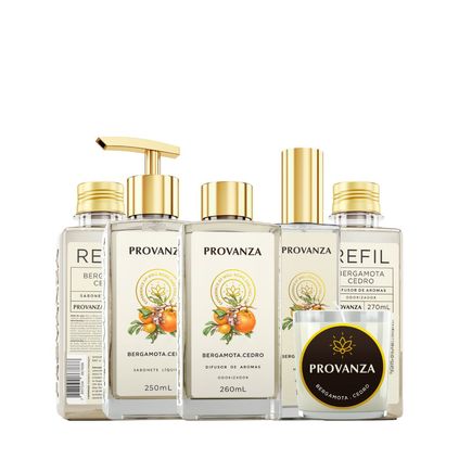 Kit Casa Perfumada Encontros no Pomar - Cedro e Bergamota